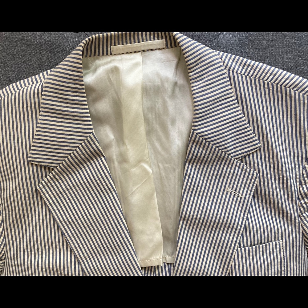 J. Crew seersucker blazer